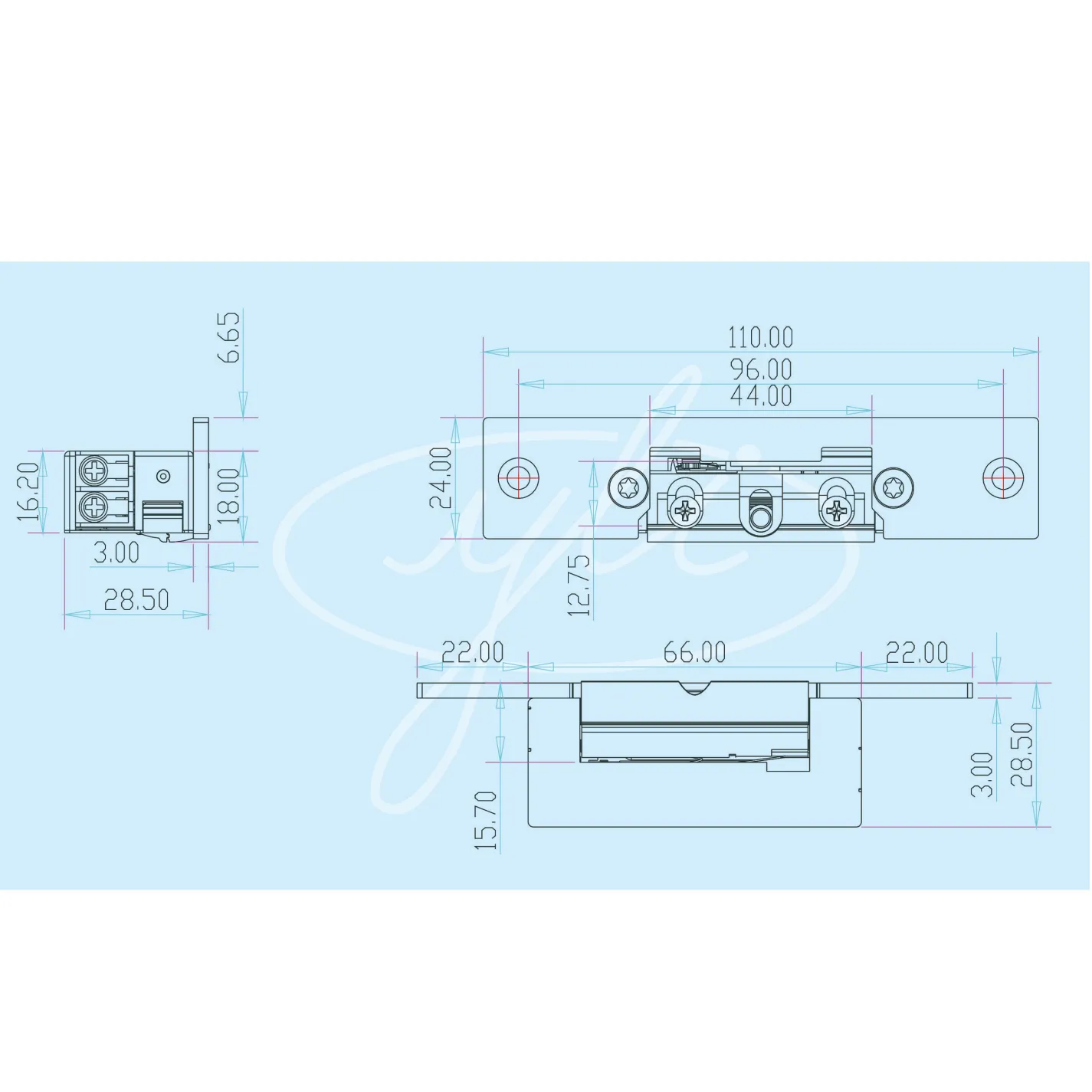 Электромеханическая защелка Yli Electronic YS-134E (6970) - Фото 3